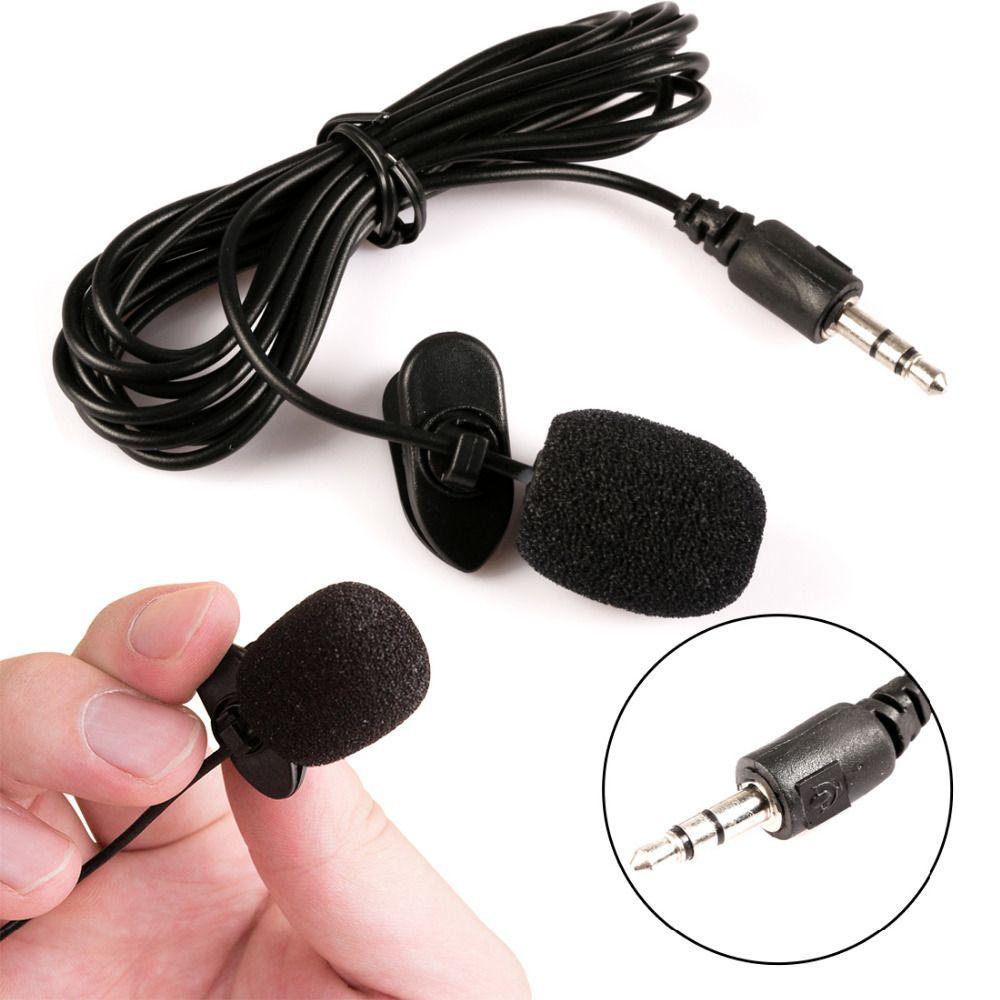 POPULAR Populer Mikrofon Smartphone Kabel Kondensor Lavalier Mic Untuk Rekaman PC Telepon