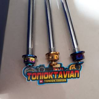 As roda depan m10 190 blue pelangi gold yamaha mio mio j As roda depan m10 190 blue pelangi gold yamaha mio mio j