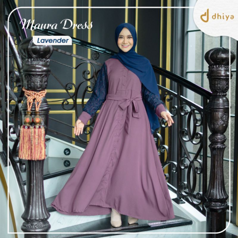 [[BUY 1 GET 1 FREE]] MAURA DRESS by dhiya official (brukat, busui friendly, wudlu friendly)