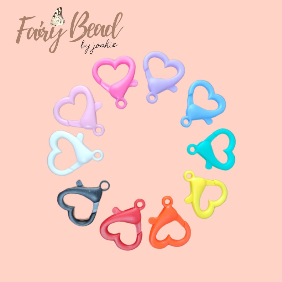 Kokot Udang Love Lobster Clasp/Love Pengait Plastic Warna/Kait Plastic