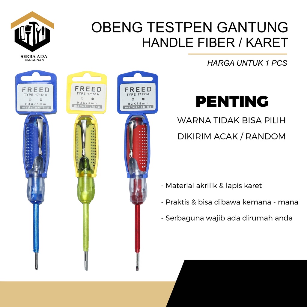 TESPEN/OBENG TES LISTRIK FREED - TESTPEN JUMBO GANTUNG