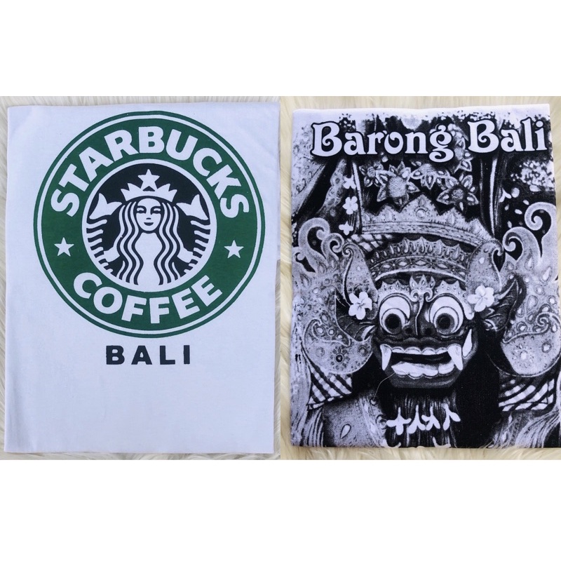 Baju Kaos Bali Premium  motif Barong Bali