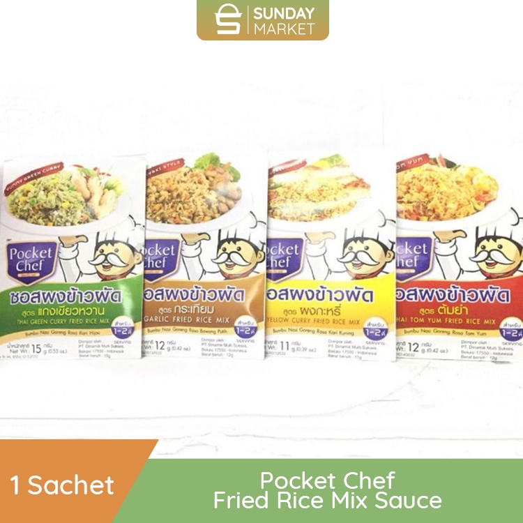 

Pocket Chef | Fried Rice Mix Sauce / Bumbu Nasi Goreng Instan