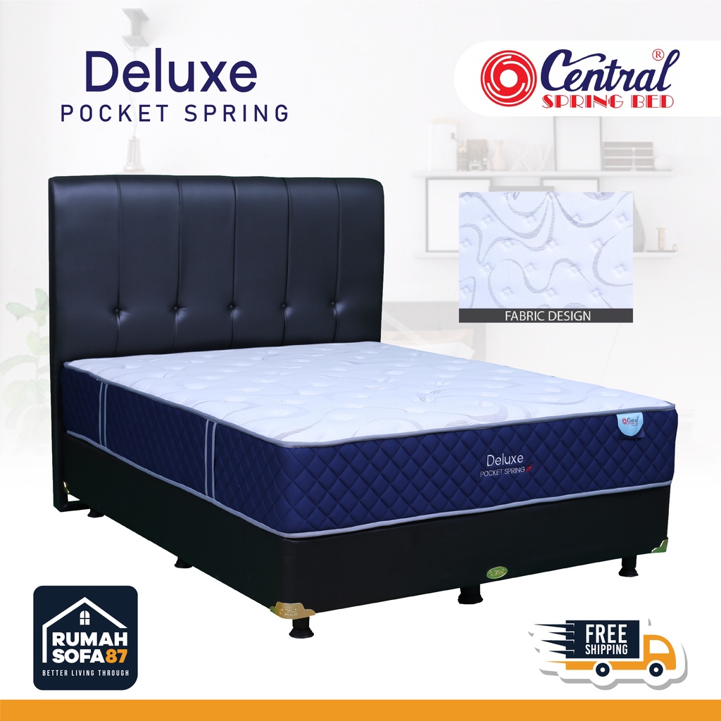 springbed central deluxe pocket spring 160x200x27 matras only