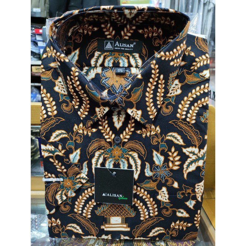BATIK ALISAN TANGAN PENDEK BIG SIZE 17.5 XXXXL