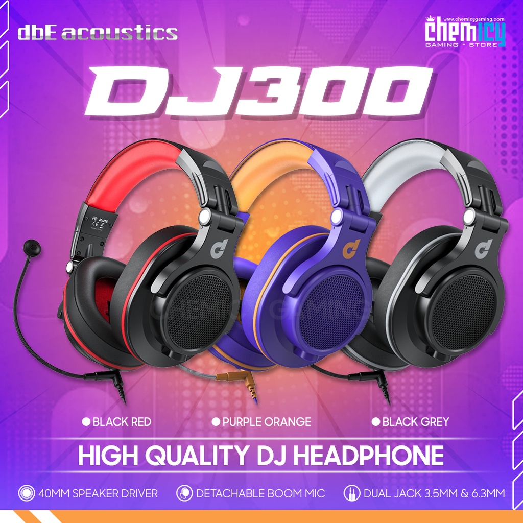 dbE DJ300 High Quality DJ Headset / Headphone