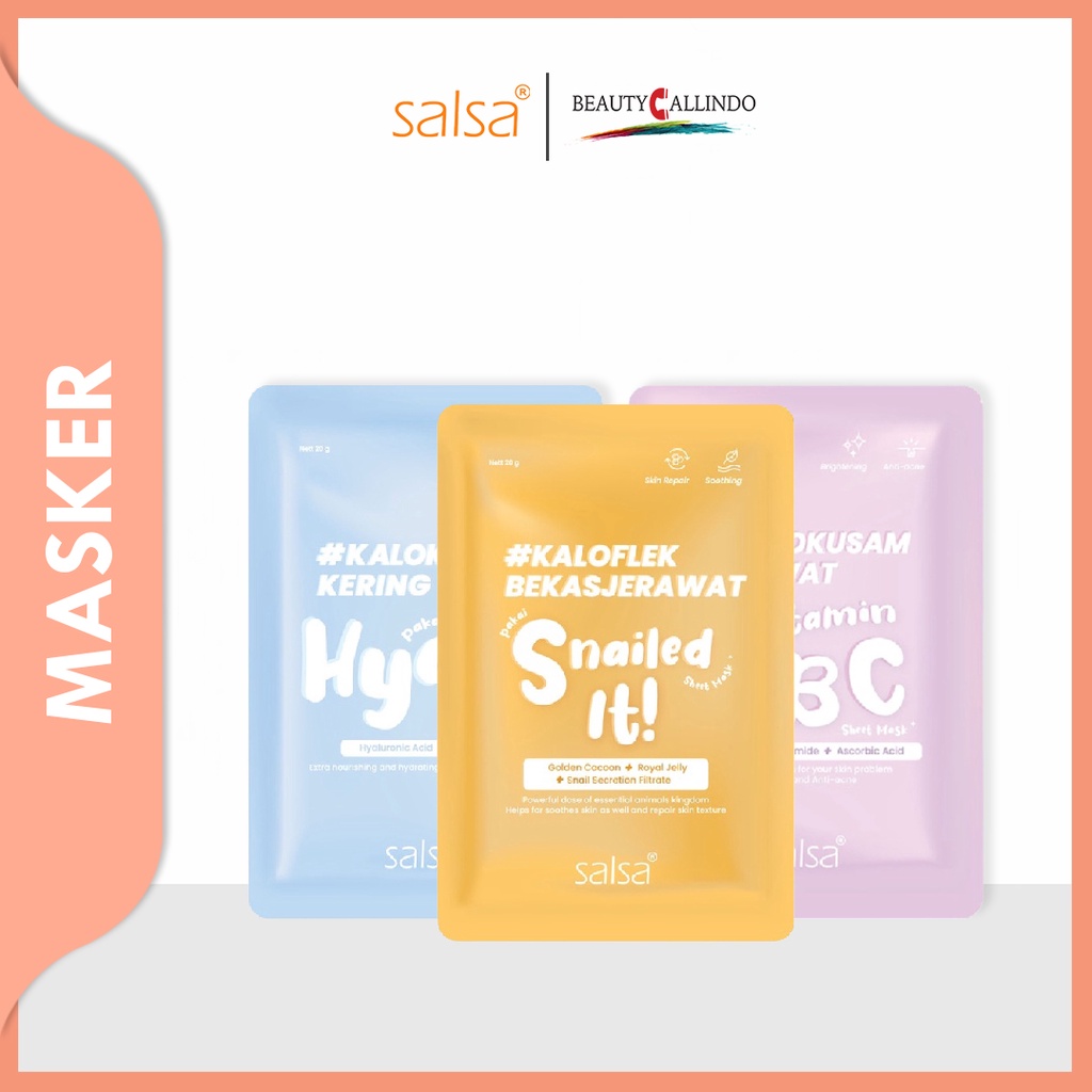 Salsa Sheet Mask - Masker Wajah Daily