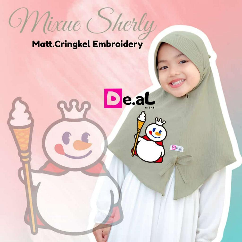 |Deal Hijab| Hijab Instan Anak BARBIE SHERLY Kerudung Anak Crinkle