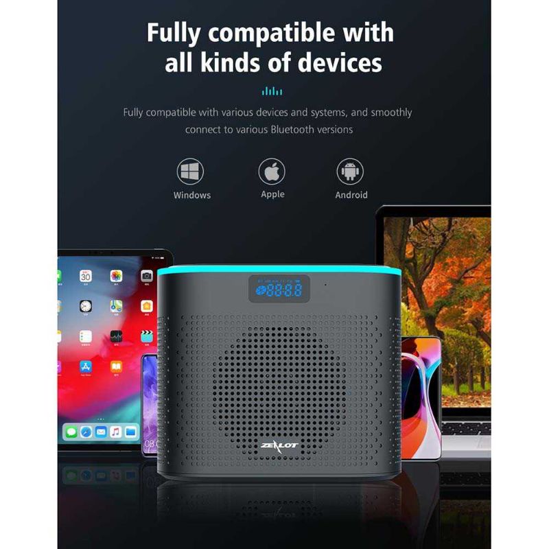 Zealot Z1 Portable Bluetooth Speaker Touchscreen