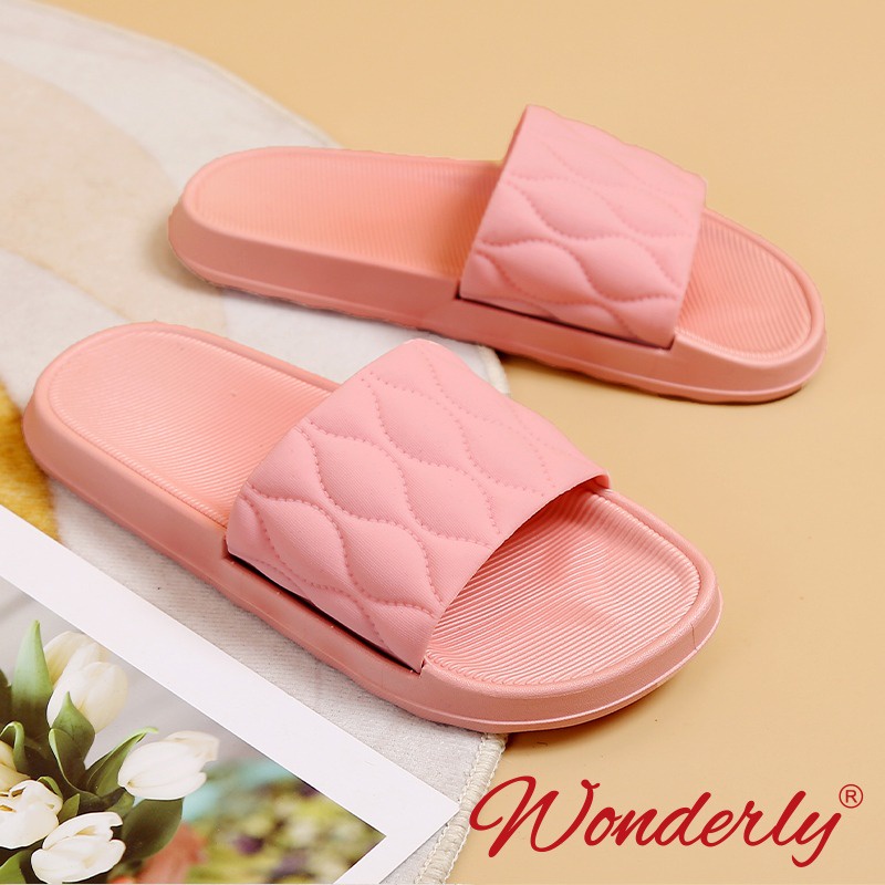 Sendal Selop Karet Wanita Wonderly Sandal Slop Cewek | V202-A35