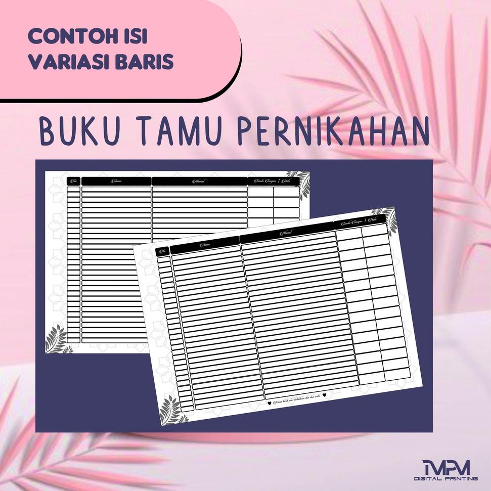

⸨TeM♟⸩ ⭐️ BUKU TAMU PERNIKAHAN CUSTOM250NAMA ||Murah_terbaru