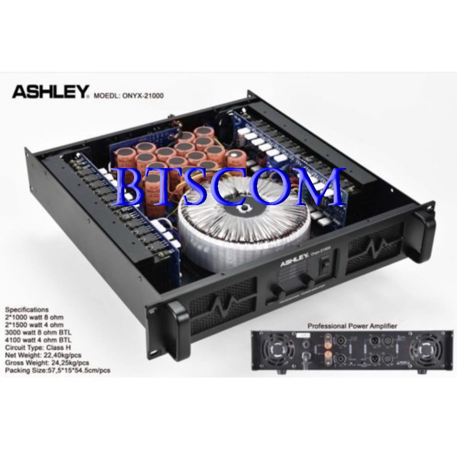 POWER AMPLIFIER ASHLEY ONYX 21000/ONYX21000 CLASS H ORIGINAL