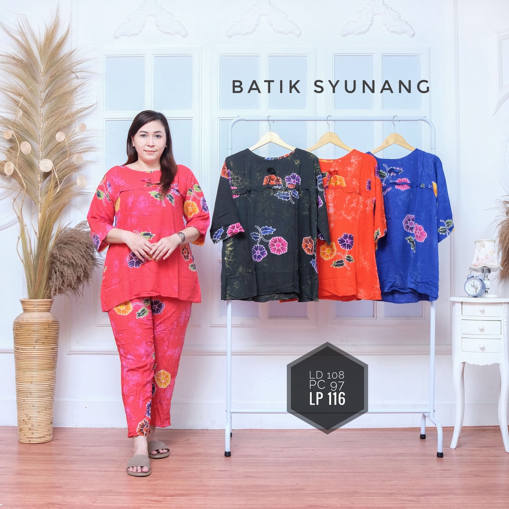 setelan cp wanita Batik Cap Cetak DEWASA HANIRA motif sunan