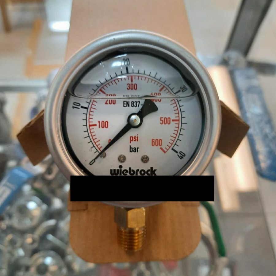 Pressure gauge ss brass 40bar