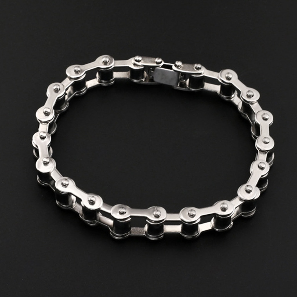 Hu Hu Hu Hu Hu Alat Bantu Pasang Kacamata♡ Gelang Rantai Bahan Stainless Steel Untuk Pria