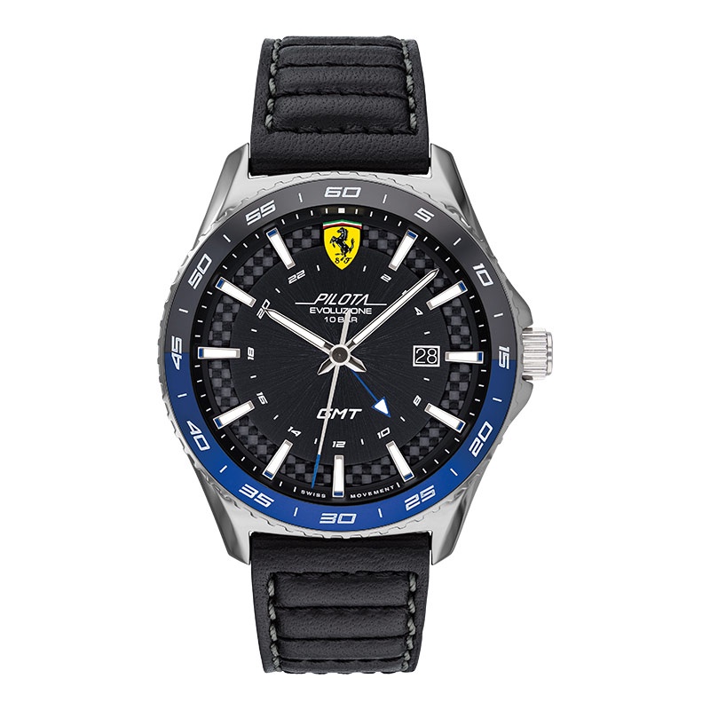 Jual Jam Tangan Pria Ferrari Scuderia Pilota Evoluzione GMT 0830775 ...