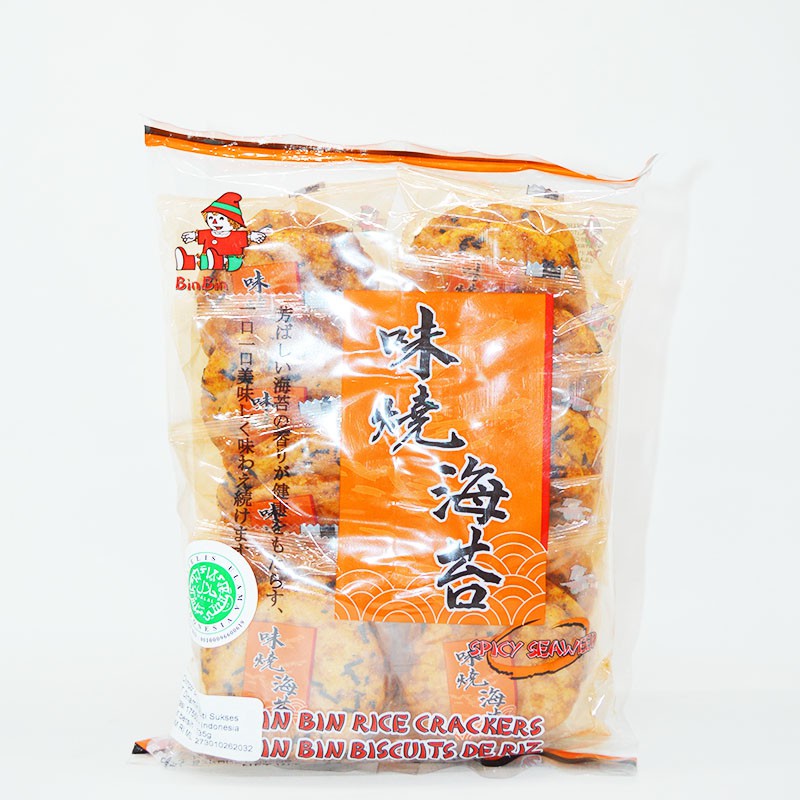 

BIN BIN RICE CRACKER SPICY SEAWEED 4.7 OZ (135 G)