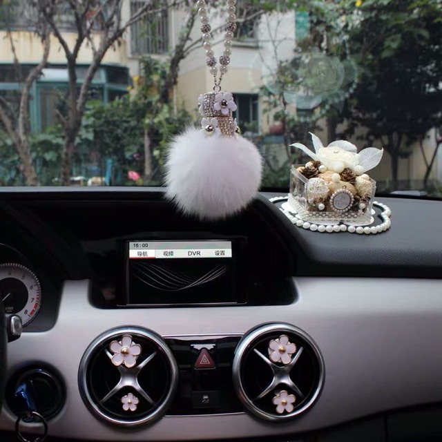 Barang mobil jepit ac parfume bunga lily 4 pcs PARFUM KLIP AC SMILE // Pengharum airfreshener