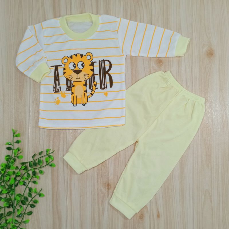 [Ss-8025] Piyama Bayi 0-9bulan, Pakaian Bayi, Baju Setelan Anak, Baju Tidur Anak