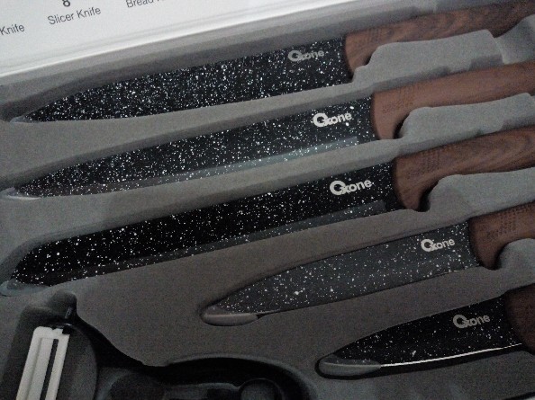 Pisau Set / Knife Set Oxone Black Marble / Marmer Hitam Ox 605 / Ox605 / Ox-605 (original100%)