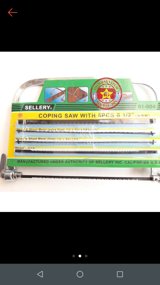 Gergaji Triplek Set Sellery / Gergaji Mini Sellery / Gergaji Ukir / Gergaji Triplek