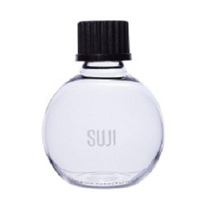 SUJI Bottle Round Glass 150 ml Botol Gelas Kaca Bulat Penyimpanan Kopi Sirup Kecap Bumbu Black
