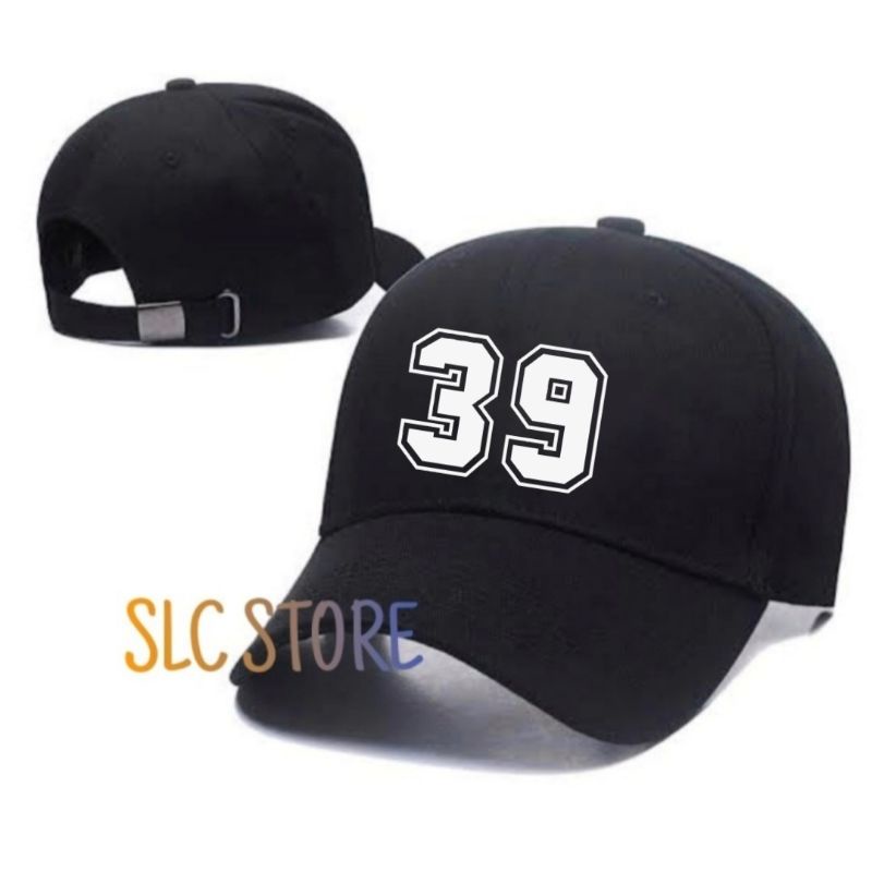 TOPI BASEBALL PREMIUM ANGKA 39 NOMER CUSTOM LOGO SENDIRI