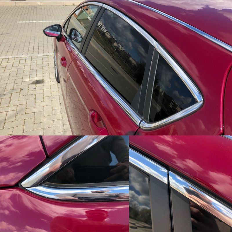 LIS CHROME Kaca Mobil Lebar 22mm Harga per 1meter