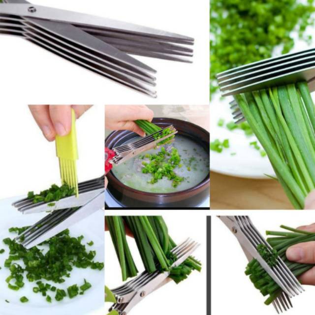 Gunting 5 Lapis / Gunting Daun Bawang Gunting Sayur Dapur gunting kertas