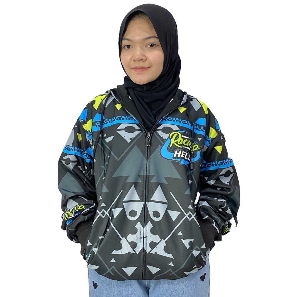 Jaket Racing Hell Balap Motor Pria Wanita II Jaket sunmori Racing Hell  II Size Jumbo