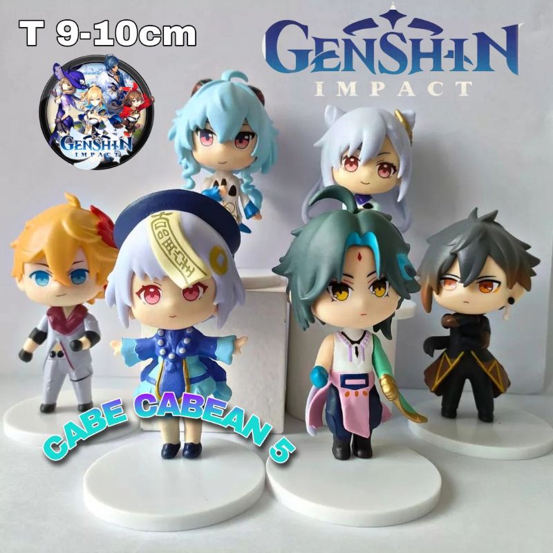 Action Figure Genshin Impact Vol 2 Ganyu Keqing Zhongli Qiqi Xiao Childe Tartaglia