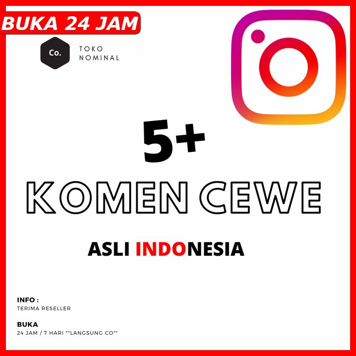 KOMENTAR INSTAGRAM AKUN CEWEK INDO - Jasa komen custom cewe indo real
