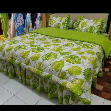 Sprei rempel / bed cover / sprei rumbai