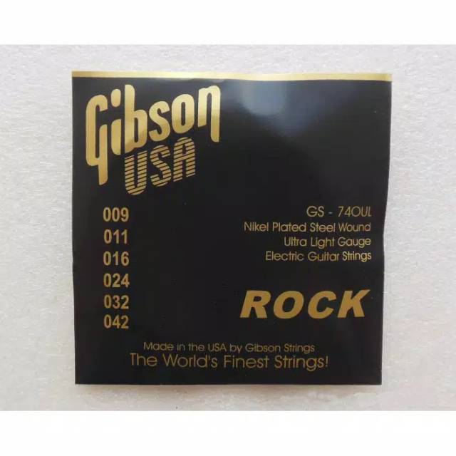 Senar Gitar Elektrik Gibson String Guitar 0,9 Set