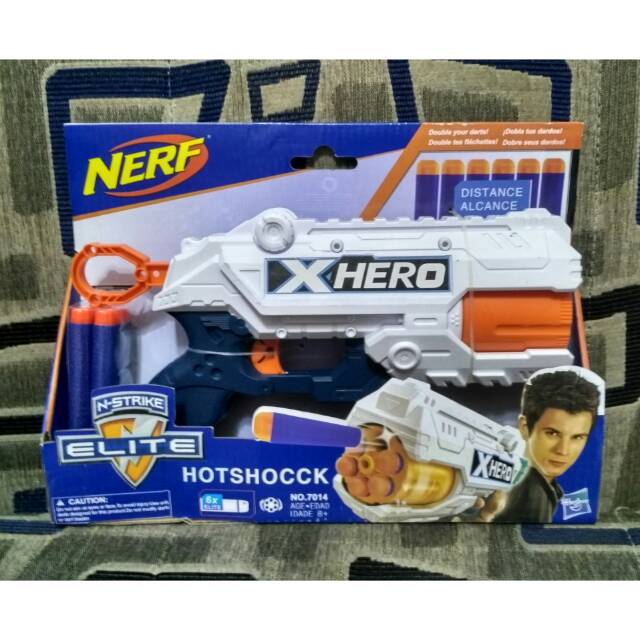 Nerf hotshock X Hero Tembakan mainan anak