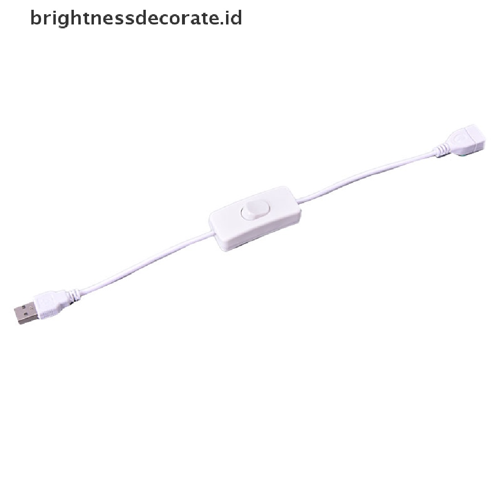 Kabel Extension Usb 28cm Dengan Saklar On / Off Untuk Kipas Angin Usb