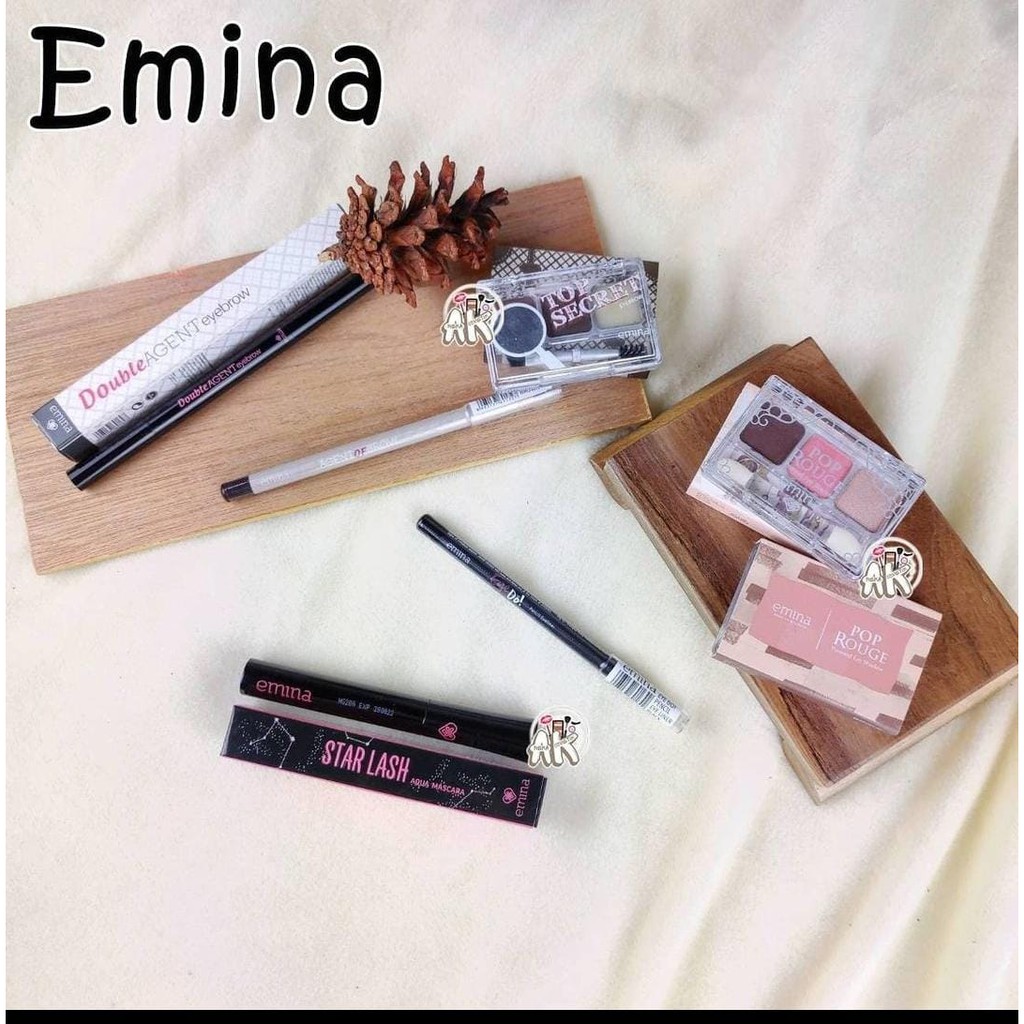 EMINA EYE SERIES (Eyehadow, eyeliner, aqua macara, eyebrow, total eclipse pen liner )