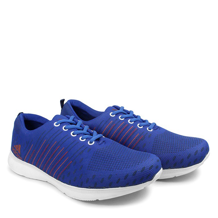 TERLARIS !! SEPATU ADIDAS RUNNING BIRU/ SNEAKERS OLAHRAGA PRIA / OUTDOOR JOGGING FITNESS GYM SPORT