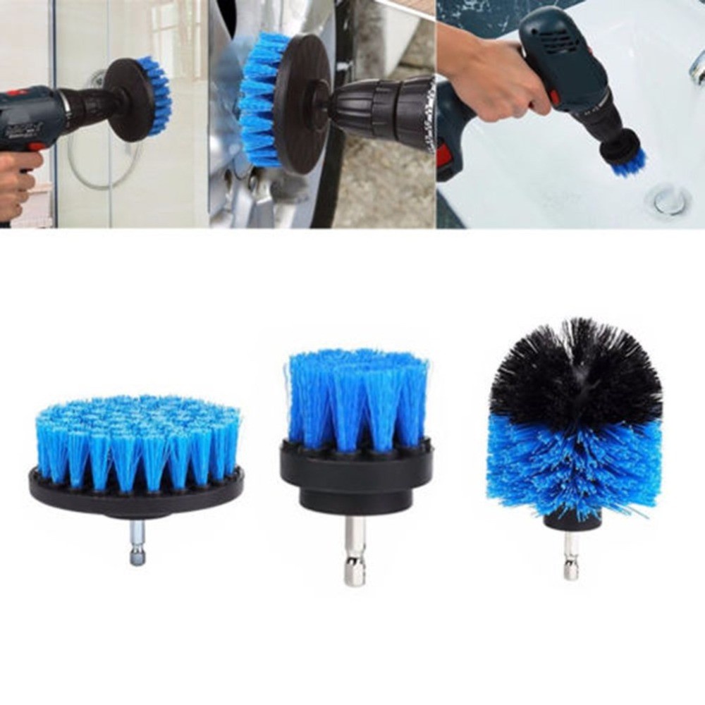 Kepala Sikat Bor Elektrik Power Cleaning Brush Head Drill Poles Electic Kamar Mandi Toilet WC Keramik Lantai Multifungsi