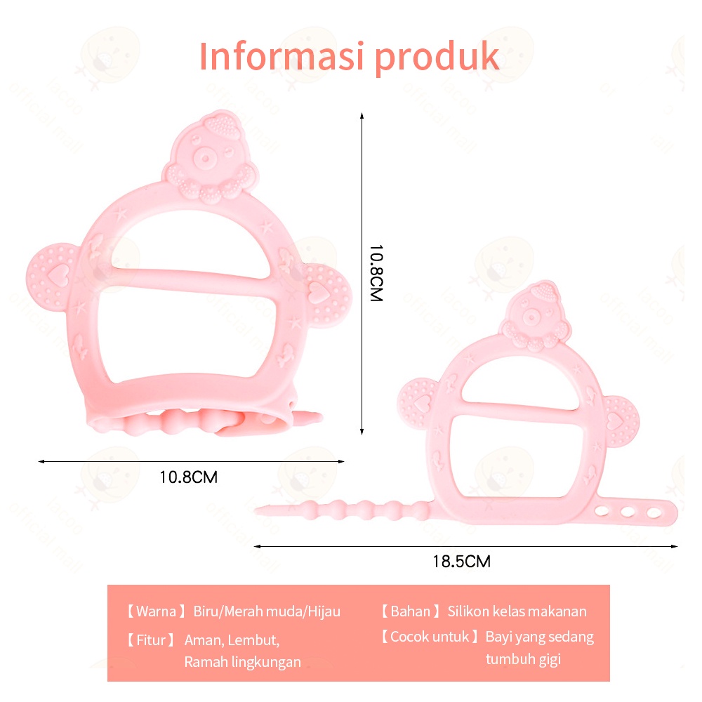 Teether Gelang bayi bahan silikon Gigitan Bayi Bentuk gurita