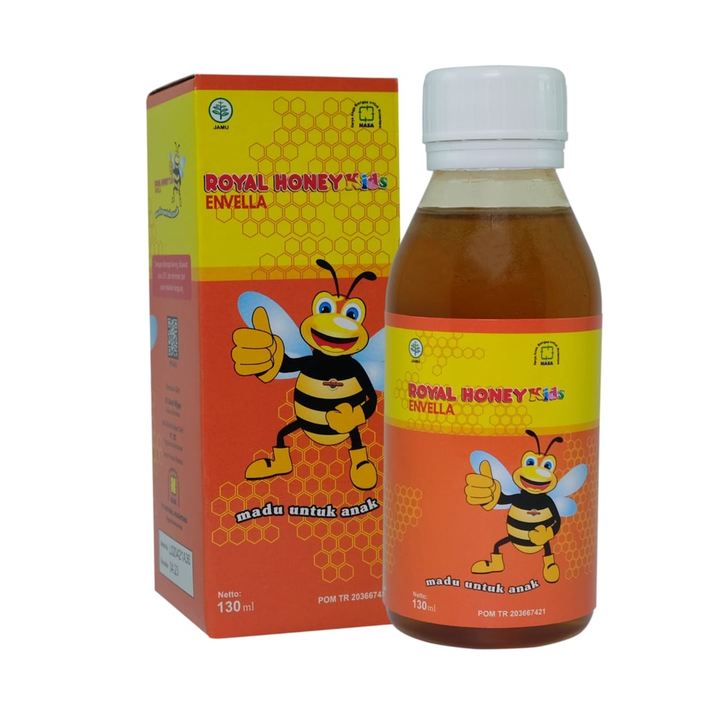 

Royal Honey Kids Envelia 130 ml - Madu Murni Untuk Anak Membantu Mencukupi kebutuhan zat gizi harian Meningkatkan kekebalan tubuh Meningkatkan kecerdasan