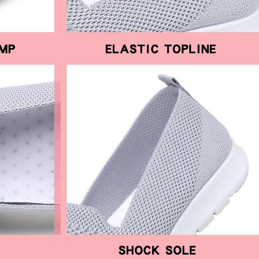 ✈ Batavia Shoes Sepatu Flat Wanita Rajut Import Terbaru A135 ➼