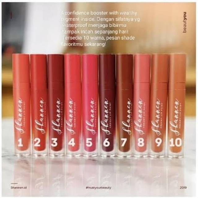 Shannen lipstick matte cream/lipstick original shannen
