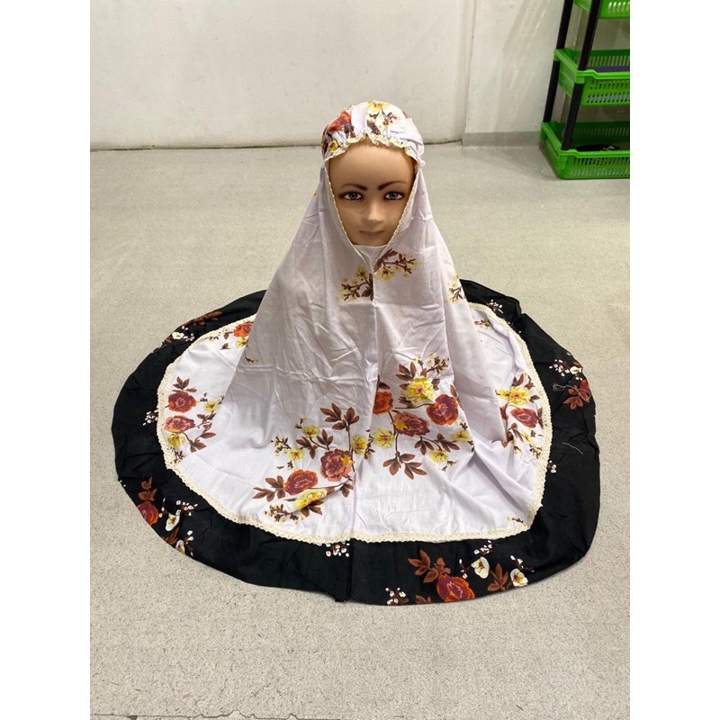 mukena anak/mukena katun/mukena anak 3-5 tahun