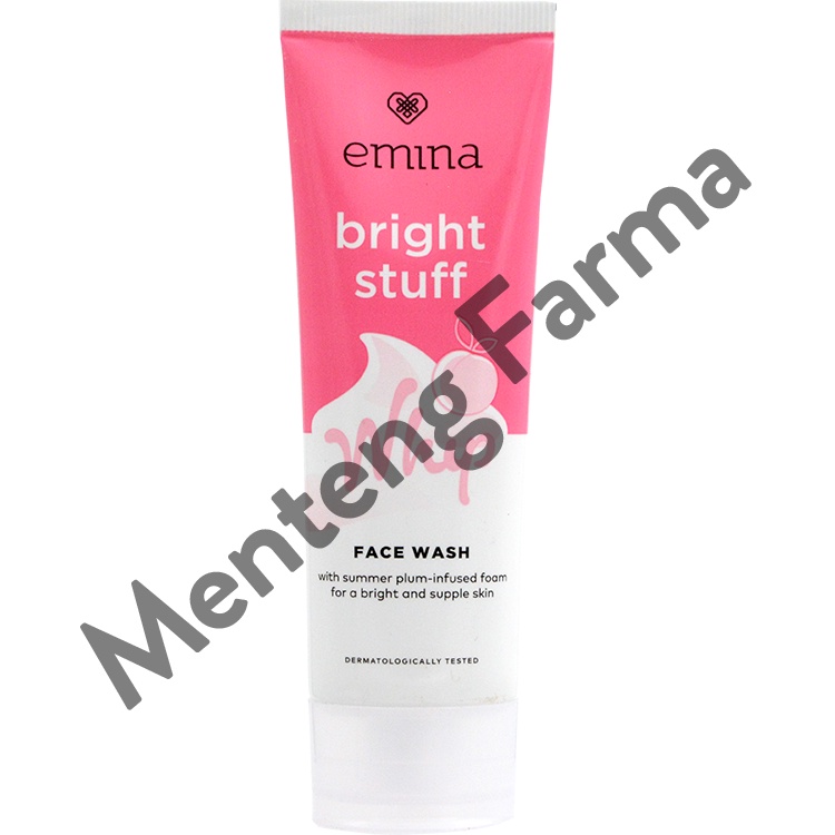 Emina Bright Stuff Whip Face Wash 50 mL - Pembersih Wajah Dengan Busa 3x Lipat