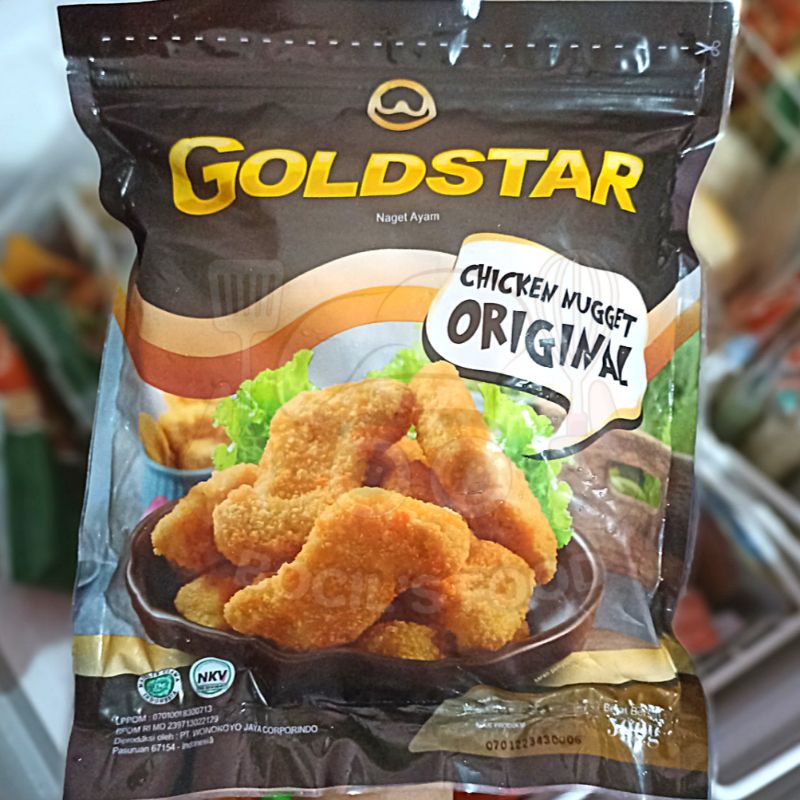 

Goldstar Chicken Nugget Original 500g/Goldstar Chicken Stick Original 500g/Chicken Nugget Goldstar/Chicken Stick Goldstar/Naget Ayam Goldstar 500g