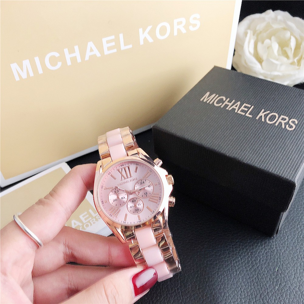 ✅COD MK Michael Kors Jam Tangan Quartz Dengan Strap Keramik Women Ceramics Watch INS Tiktok Hot-4