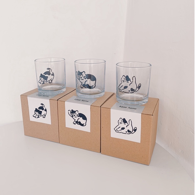 Cat Glass | Gelas Lucu | Gelas Aesthetic Korea