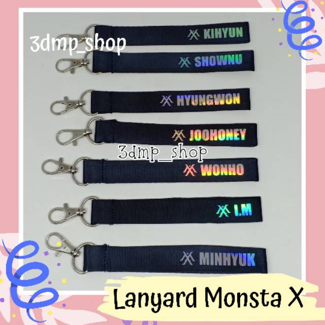 Lanyard Gantungan Monsta X shownu kihyun wonho i.m hyungwon joohoney minhyuk