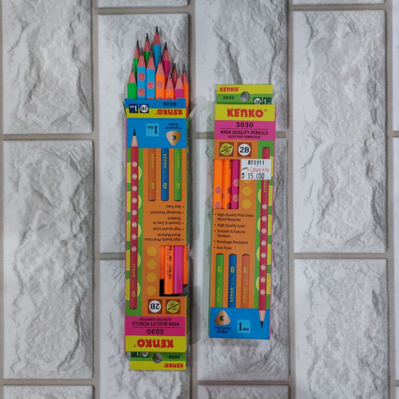 

Pensil 2B Kenko 3030 | Sudah Diraut | Triangular | Pensil Segitiga / Lusin
